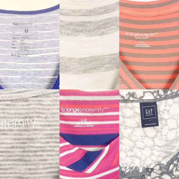 6 Maternity Shirt Bundle XS-L - Picture 2 of 8